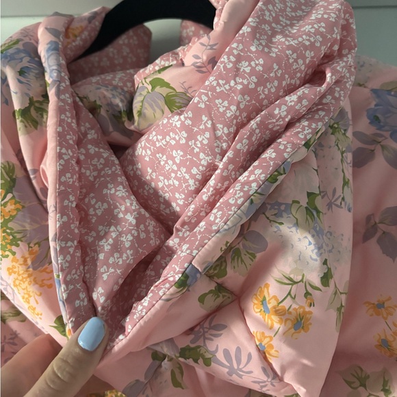 TCEC Pink and Floral Puffer Jacket - Picture 5 of 6